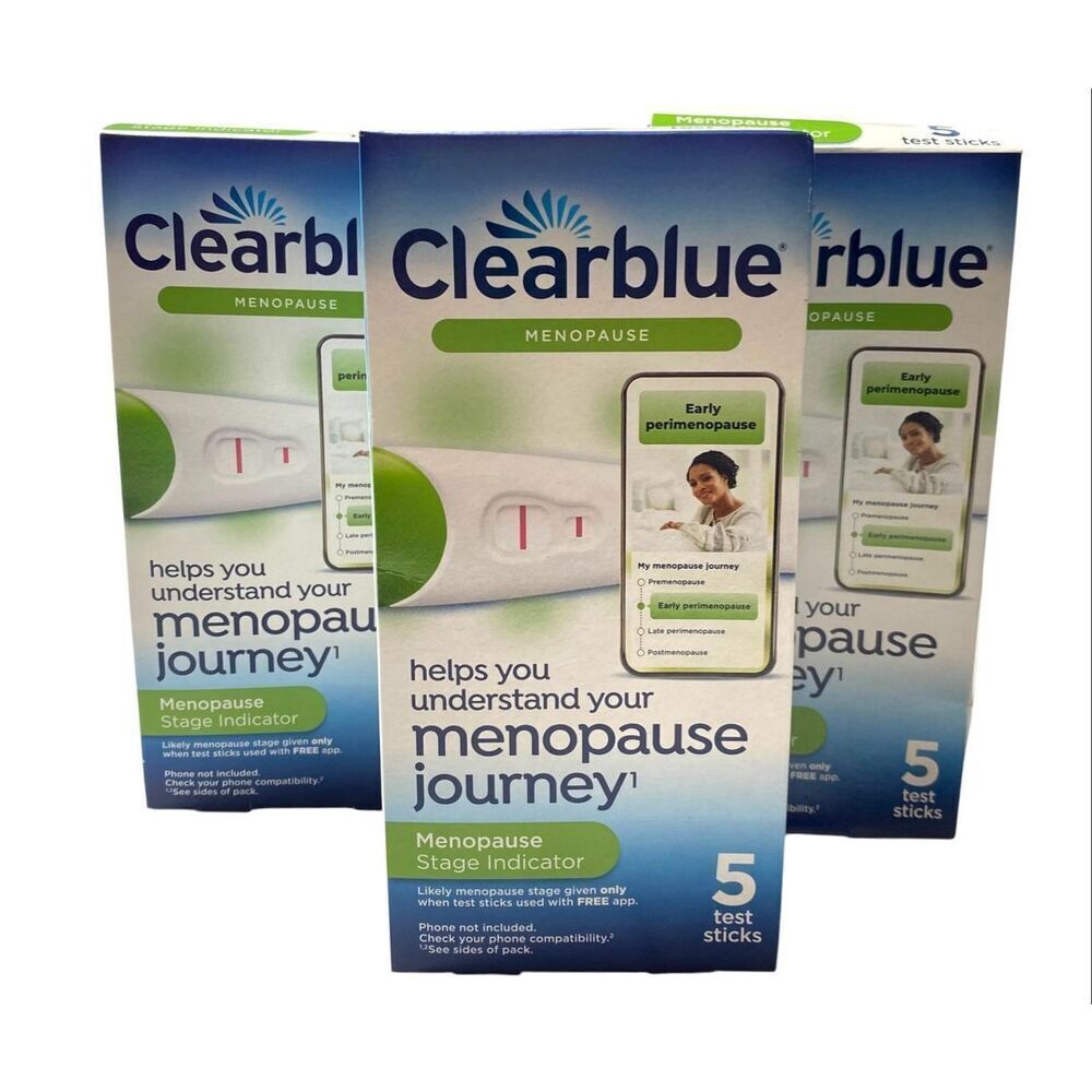 Clearblue Menopause Stage Indicator 5 Test Sticks Helps Track Menopause Journey